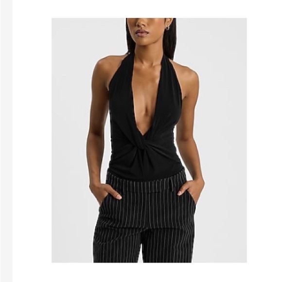 NWT Express Black Halter Bodysuit size XL - Picture 6 of 6